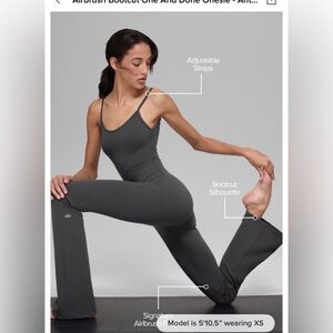 Alo Yoga Anthracite bootcut one and done NWT medium